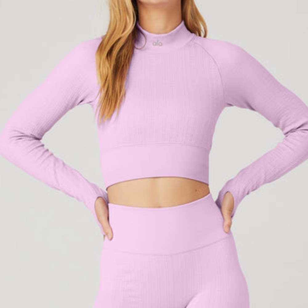 Pink Alo Crop Top